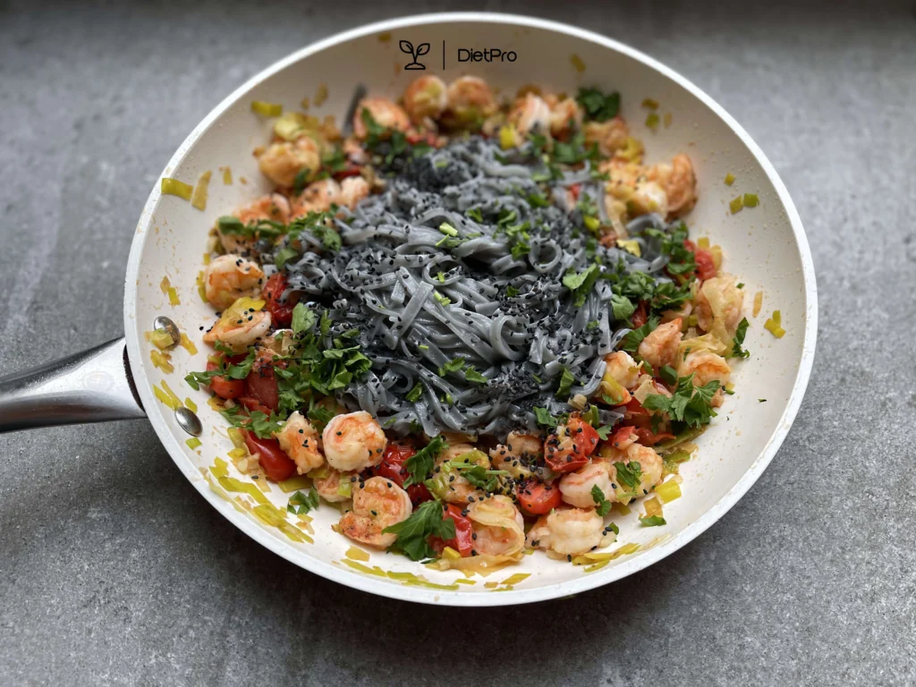 Krewetki z porem | DietPro